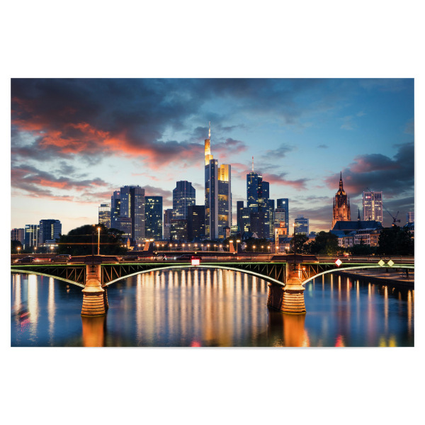 Poster 30x20 cm "Frankfurt at Night" artboxONE - Städte / Frankfurt - Stadt,Frankfurt