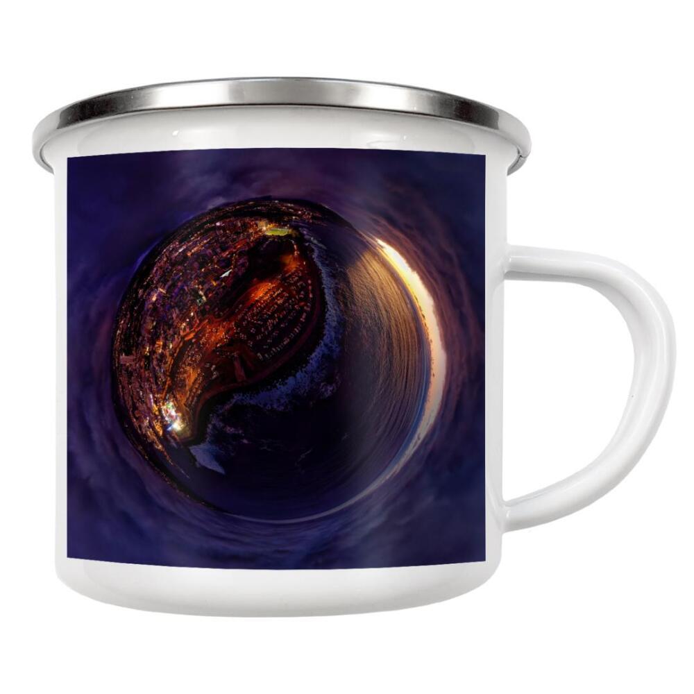 Emaille Tasse "Teneriffa-Puerto d l Cruz; Sundown" artboxONE - Städte,Reise,Architektur,Reise / Strand und Meer,Reise / Länder