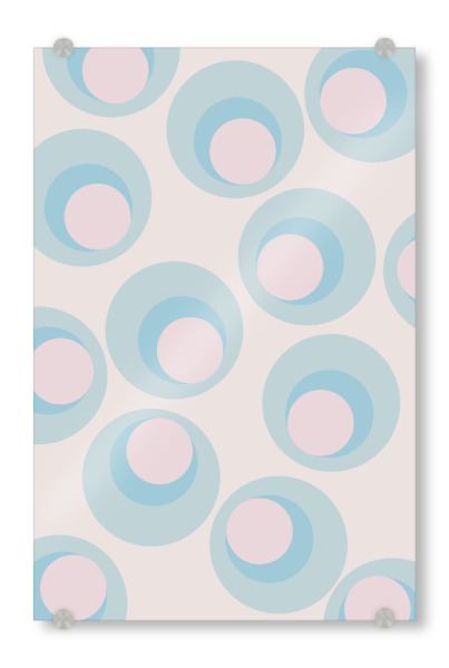 Acrylglasbild "Dot Vintage" artboxONE - Geometrie,Retro - Kreis,Pattern,Muster