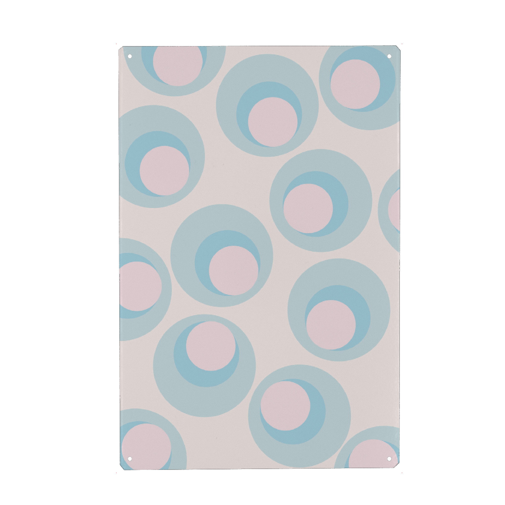 Metall Poster "Dot Vintage" artboxONE - Geometrie,Retro - Kreis,Pattern,Muster - Blechschild