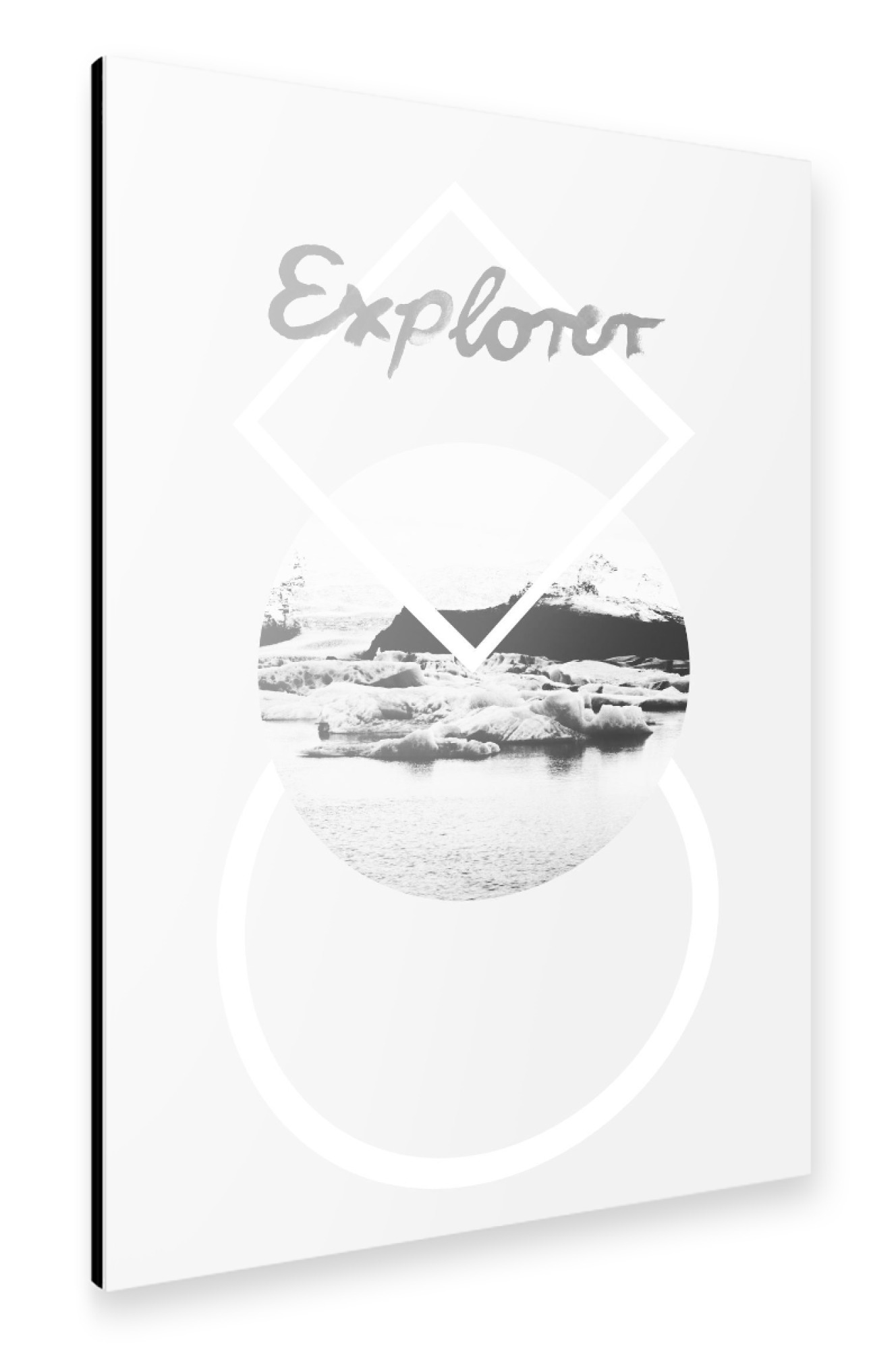 Alu-Dibond "Explore The World 2" 30x20 cm artboxONE