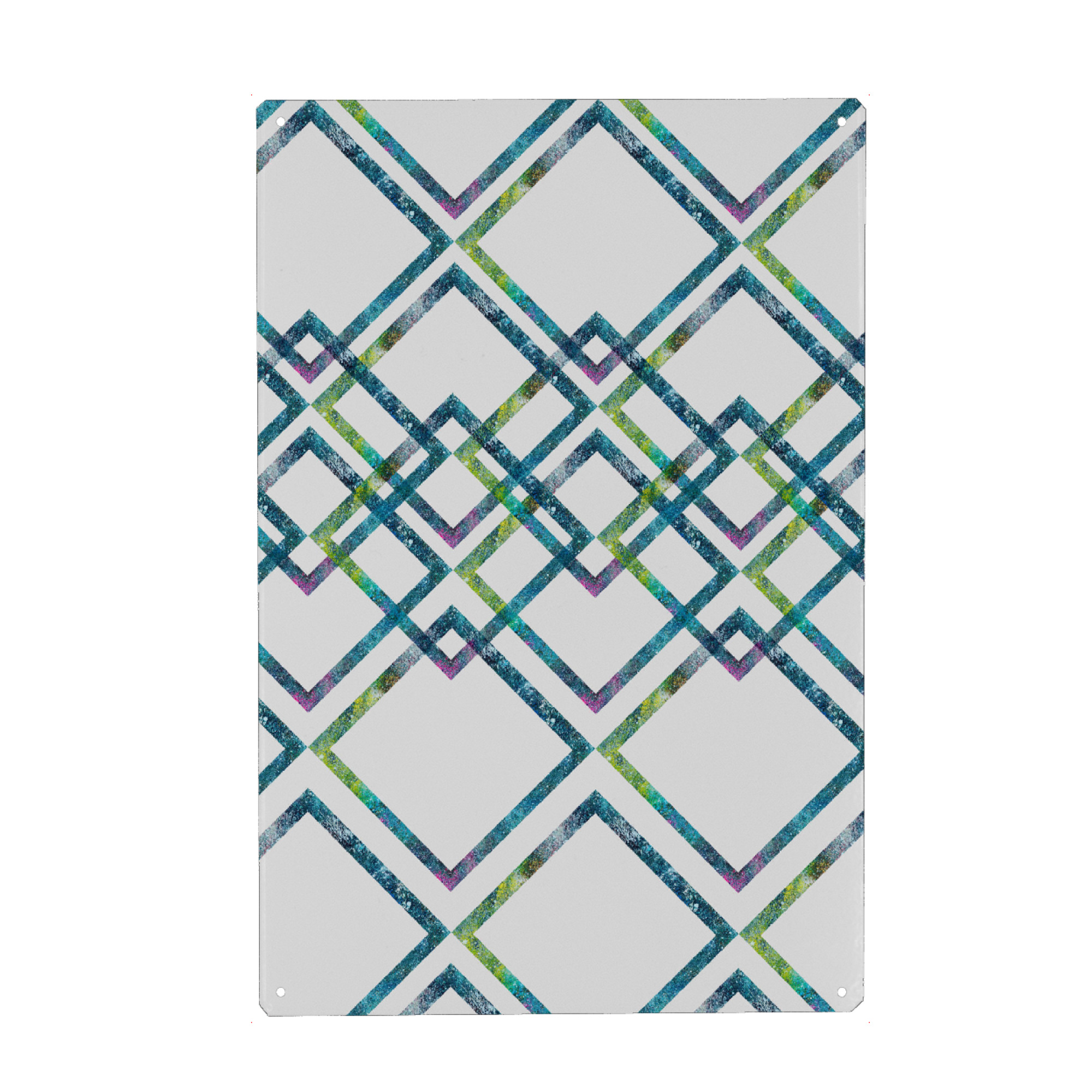 Holzbild "Geo Pattern 2" artboxONE - Geometrie - Viereck,Rechteck