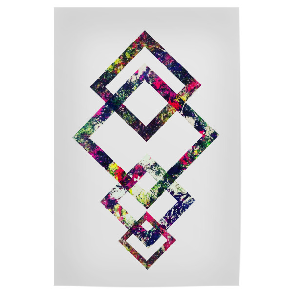 Poster "Coloured Geo" artboxONE - Geometrie - Formen,Viereck,Geo