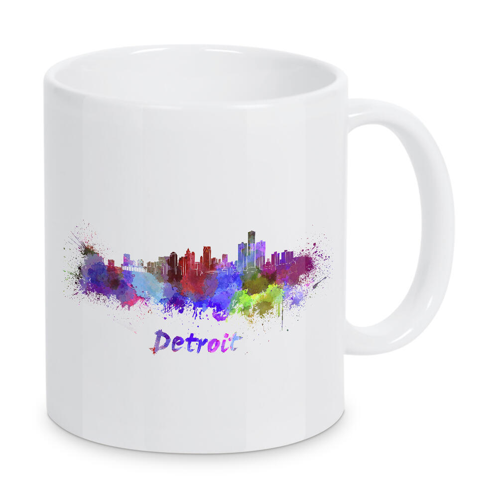 Tasse "DETROIT skyline in watercolor" artboxONE - Städte,Abstrakt,Architektur