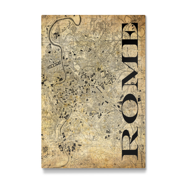 Galerie-Print "Retro Map Rome Sepia" 30x20 cm artboxONE