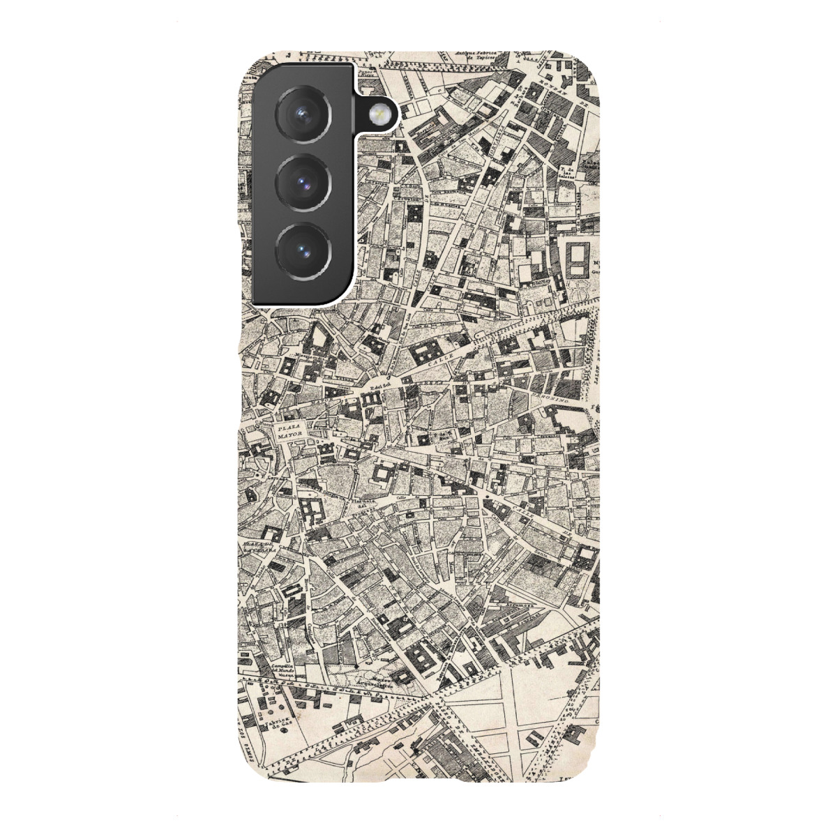 "Retro Map Madrid Grunge"für Samsung Galaxy - Premium-Case Handyhülle artboxONE