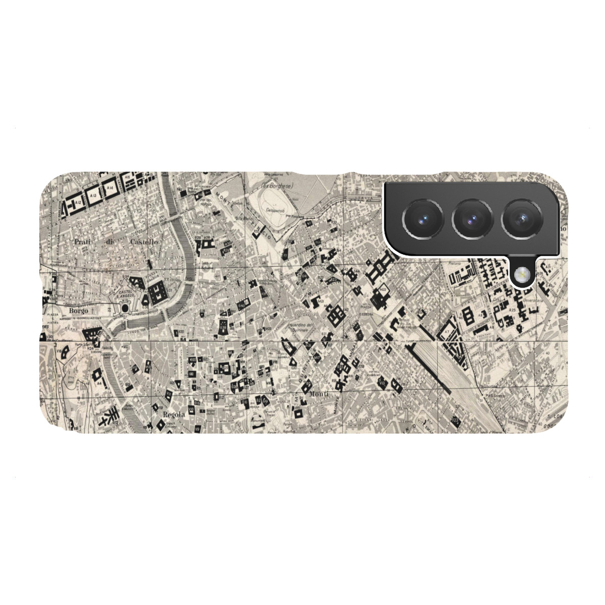 Samsung Galaxy "Retro Map Rome Grunge" Premium-Case Handyhülle artboxONE