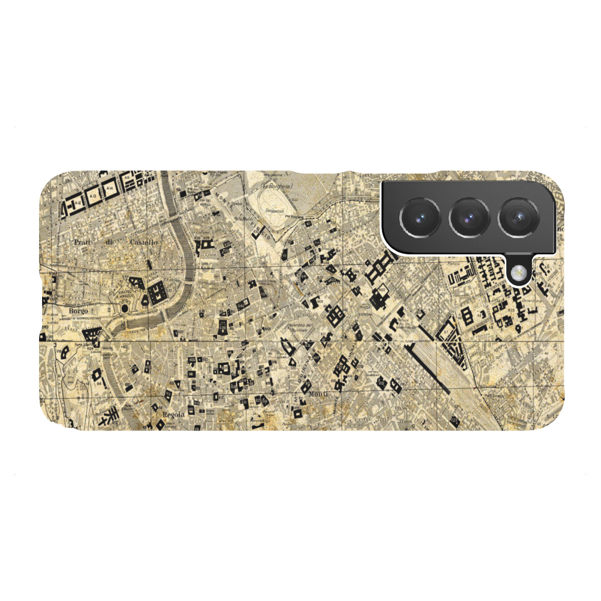 Samsung Galaxy "Retro Map Rome Sepia" Premium-Case Handyhülle artboxONE
