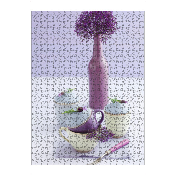 artboxONE Puzzle "Purple Vase" artboxONE - Rock the kitchen,Essen & Trinken,Pastell - Cupcake,Essen,Muffin,Tasse,Tassen,Vasen,Blume