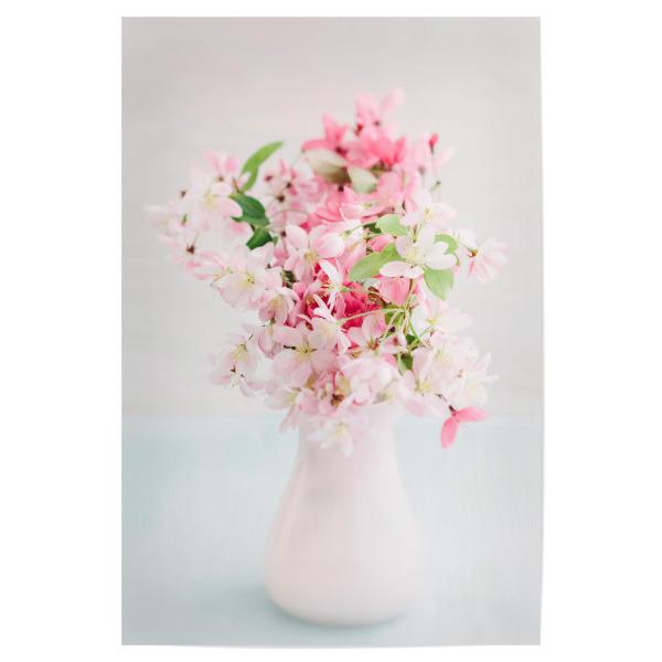 Poster "Pink Bouquet" artboxONE - Floral,Romantik,Pastell - Blume,Vase,Flower,Flowers