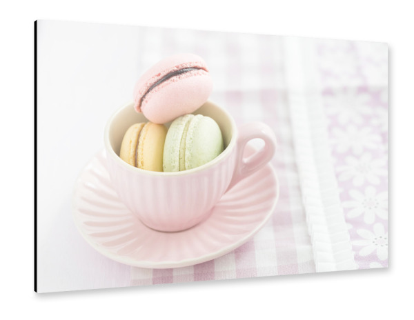 Alu-Dibond "Macaron Cup" 30x20 cm artboxONE