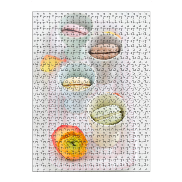 artboxONE Puzzle "Mini Macarons" artboxONE - Rock the kitchen,Essen & Trinken,Pastell - Macarons,Eierbecher,Tablett - Bild macarons