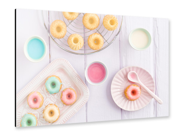 Alu-Dibond "Donut Kitchen" 30x20 cm artboxONE