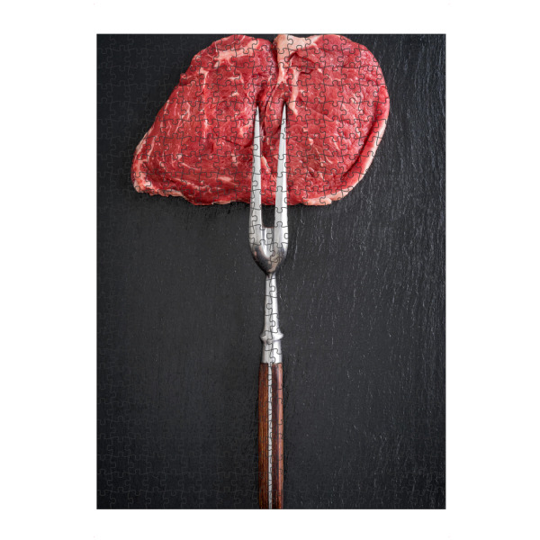 artboxONE Puzzle "Raw Meat" artboxONE - Rock the kitchen,Essen & Trinken - Fleisch,Steak,Fleisch,Grillen - Bild Fleisch