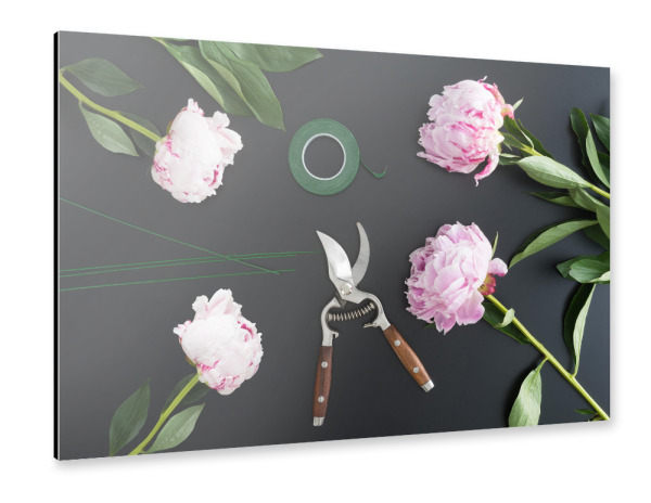 Alu-Dibond "Flower Garden I" 30x20 cm artboxONE