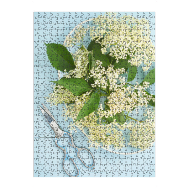 Puzzle Ravensburger "Elder Garden" artboxONE - Rock the kitchen,Floral,Essen & Trinken,Pastell - Blumen,Blume,Blume,Blumen,Gärtner,Garten