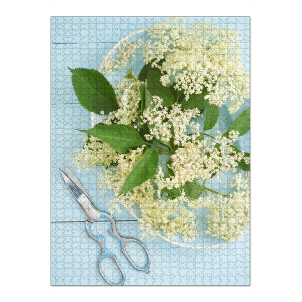 Puzzle Ravensburger "Elder Garden" artboxONE - Rock the kitchen,Floral,Essen & Trinken,Pastell - Blumen,Blume,Blume,Blumen,Gärtner,Garten