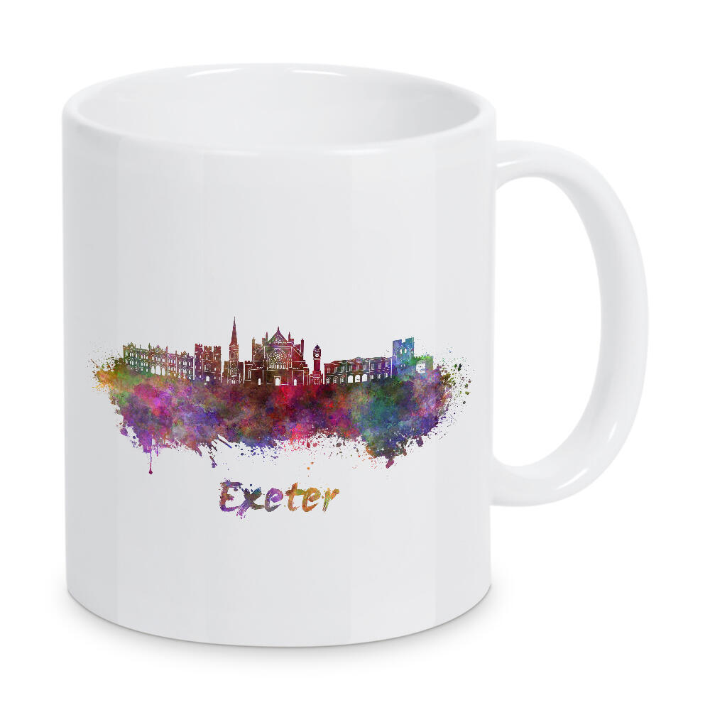 Tasse "EXETER skyline in watercolor-b" artboxONE - Städte,Abstrakt,Architektur