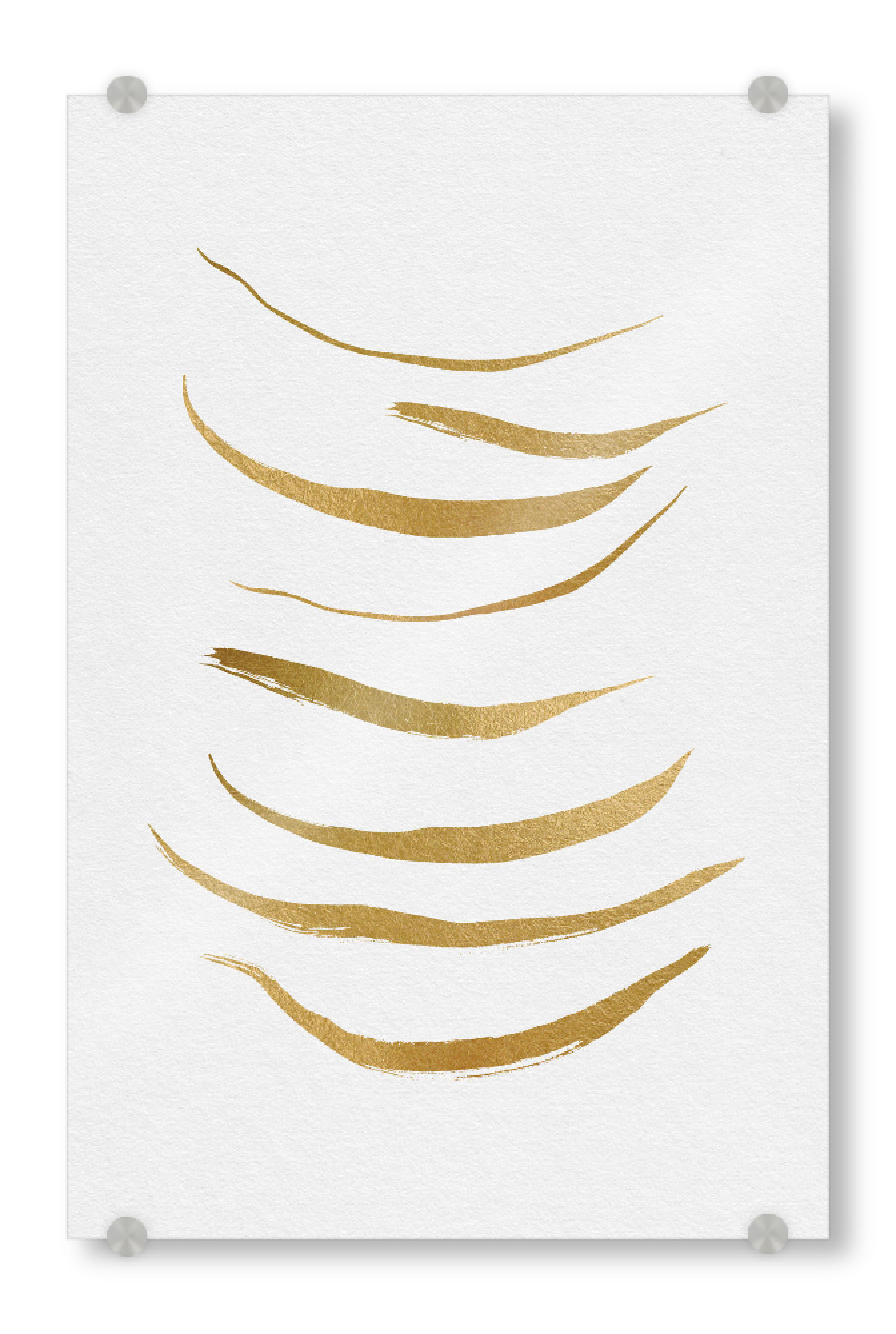 Acrylglasbild "Gold Brush" artboxONE - Abstrakt