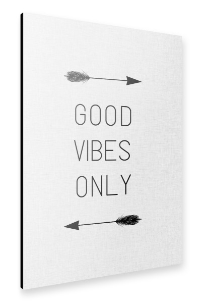 Alu-Dibond "Good-Vibes" 30x20 cm artboxONE