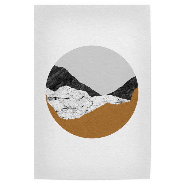 Poster "Marble Circle" artboxONE - Geometrie,Marmor