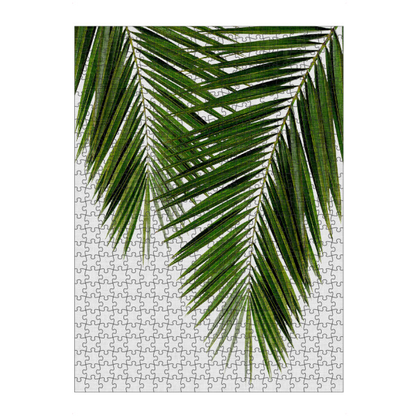 Puzzle Ravensburger "Cohune Palm Grün" artboxONE - Natur,Floral - Palme,Palmblätter,Grün,Cohune - Bild palme