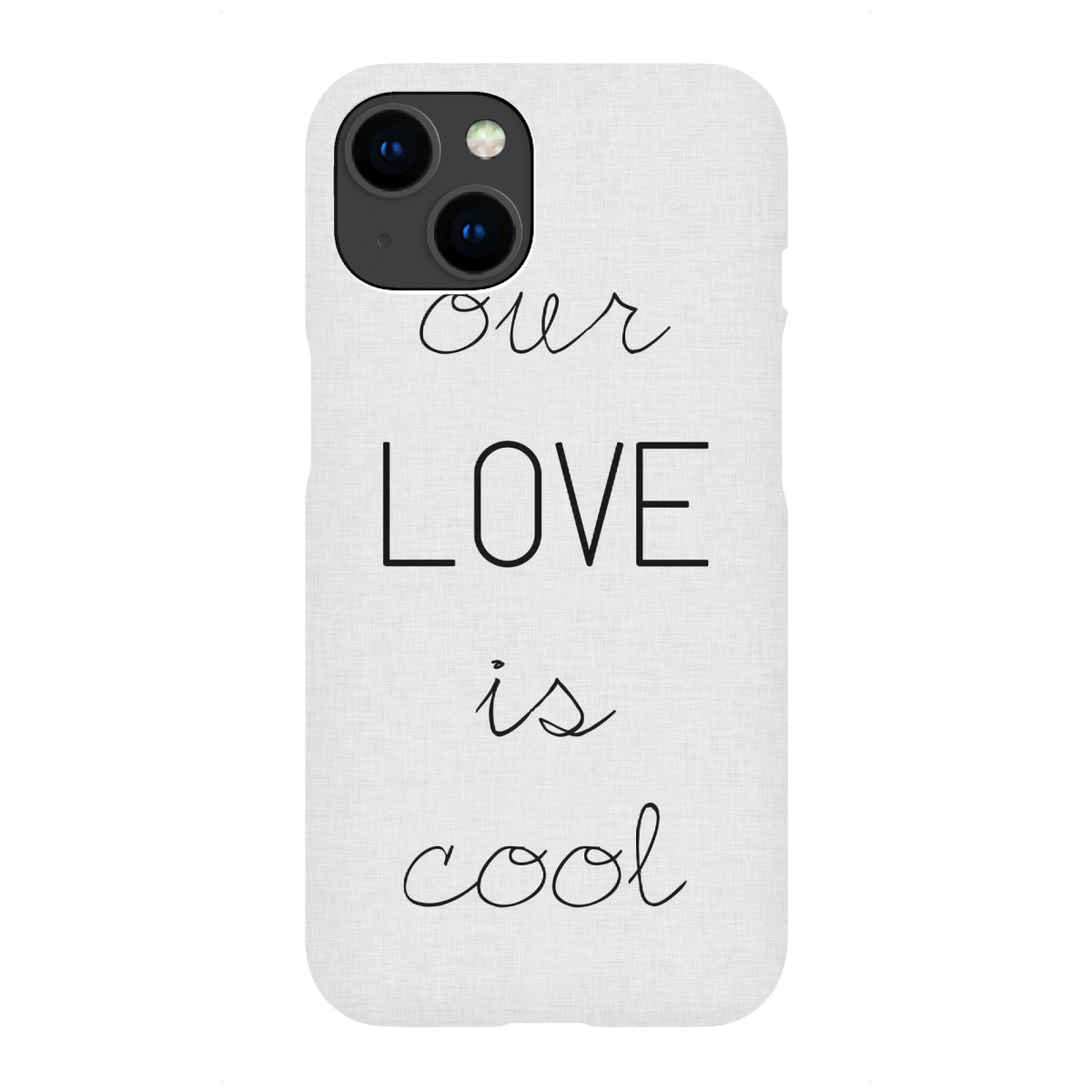 "Love is Cool"für iPhone - Premium-Case Handyhülle artboxONE
