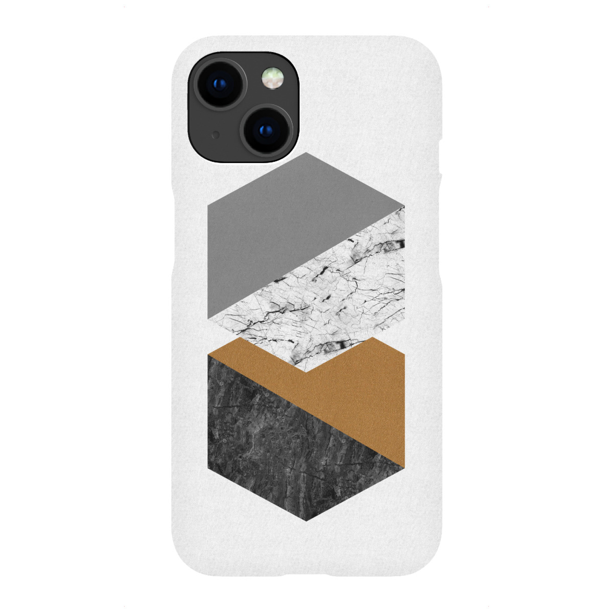 "Marble Twin Octagon"für iPhone - Premium-Case Handyhülle artboxONE