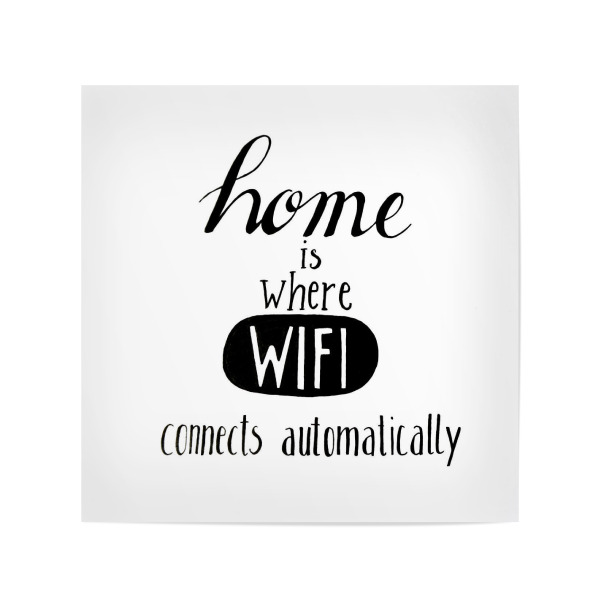 Poster 20x20 cm "Home" artboxONE - Typografie - Typografie,Spruch,Motivation,Motivation