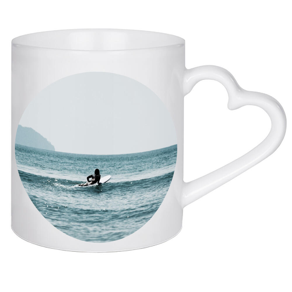Herztasse "Tropische Brandung" artboxONE - Natur,Reise,Reise / Strand und Meer,Reise / Asien - Surfen,Surfer,Surfen,Strand,Meer,Tropisch