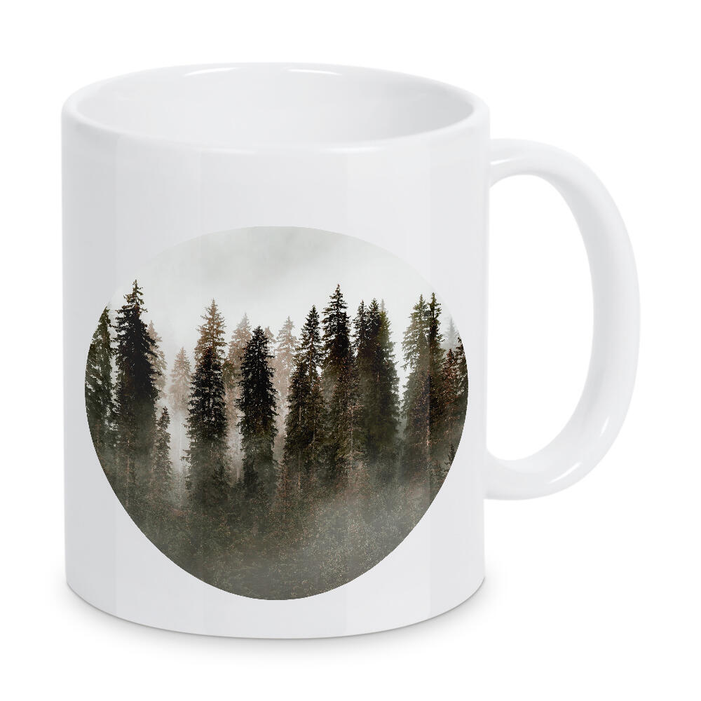 Tasse "DEEP GREEN FOREST" artboxONE - Natur,Reise,Abstrakt - Green,Pine forest,Landscape,Plant,Nature,Wald,Forest,Natur,Landschaft