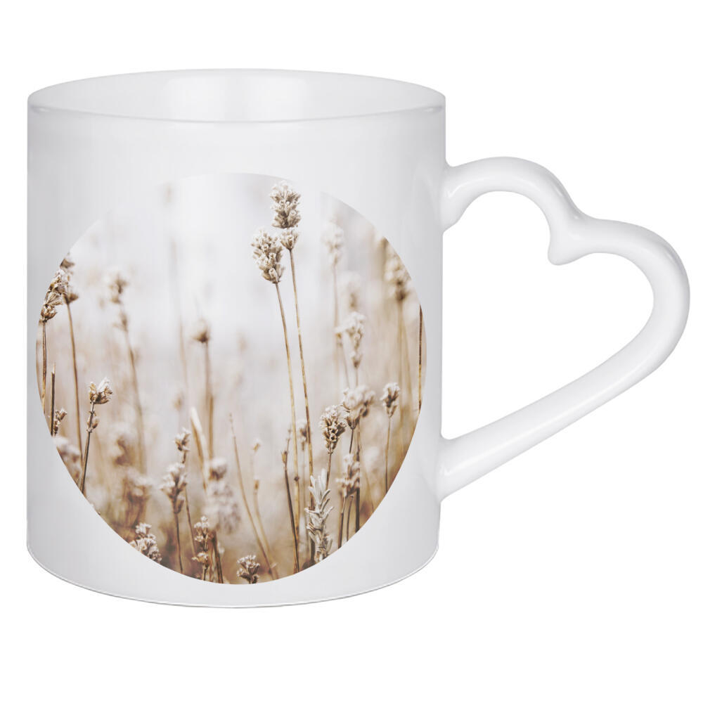 Herztasse "Dried Grass" artboxONE - Natur,Floral - Plant,Botanical,Floral,Minimalist,Pampas,Gras,Pflanzen,Leaves,Boho