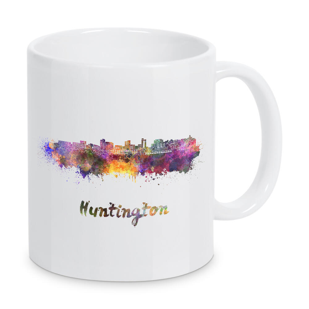 Tasse "HUNTINGTON skyline-b" artboxONE - Städte,Abstrakt,Architektur