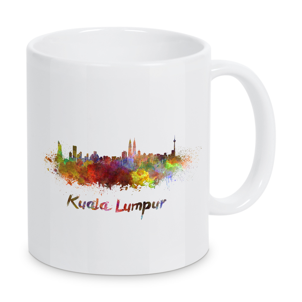 Tasse "KUALA LUMPUR skyline-C" artboxONE - Städte,Abstrakt,Architektur