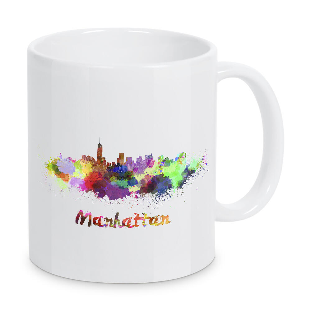 Tasse "MANHATTAN Skyline in Aquarell-b" artboxONE - Städte,Abstrakt,Architektur