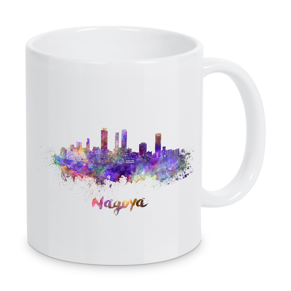 Tasse "NAGOYA skyline in watercolor" artboxONE - Städte,Abstrakt,Architektur