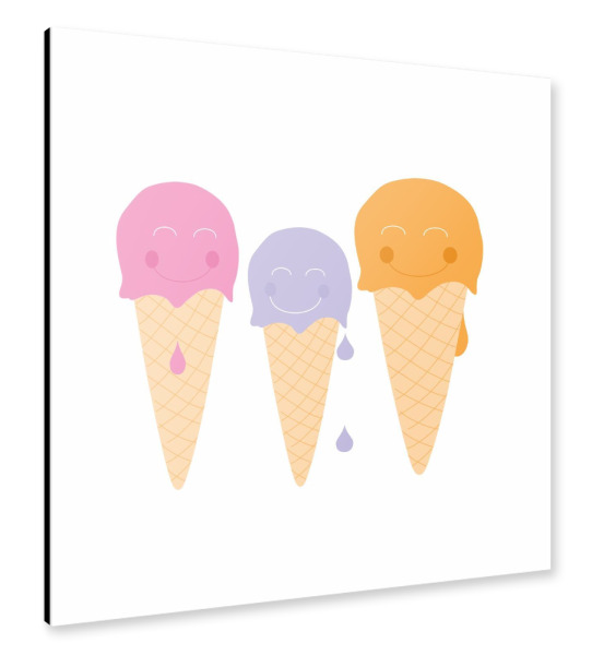 Alu-Dibond "Eis Familie" 30x30 cm artboxONE