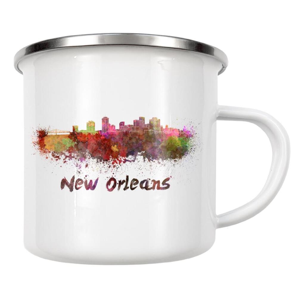 Emaille Tasse "NEW ORLEANS skyline-b" artboxONE - Städte,Abstrakt,Architektur