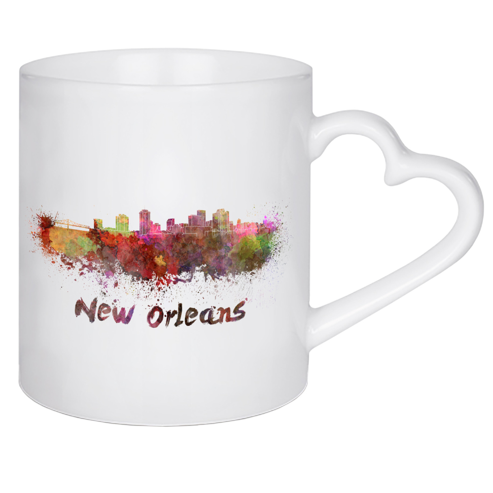 Herztasse "NEW ORLEANS skyline-b" artboxONE - Städte,Abstrakt,Architektur