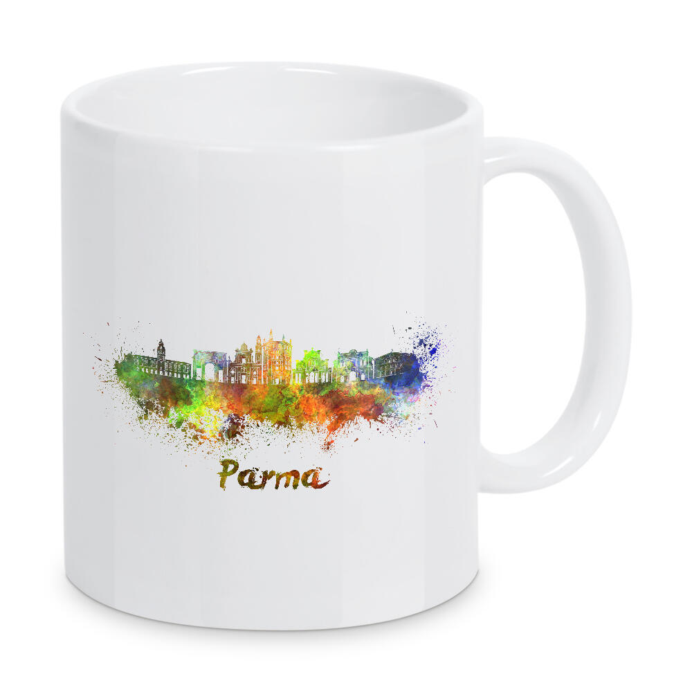 Tasse "PARMA skyline in watercolor-b" artboxONE - Städte,Abstrakt,Architektur
