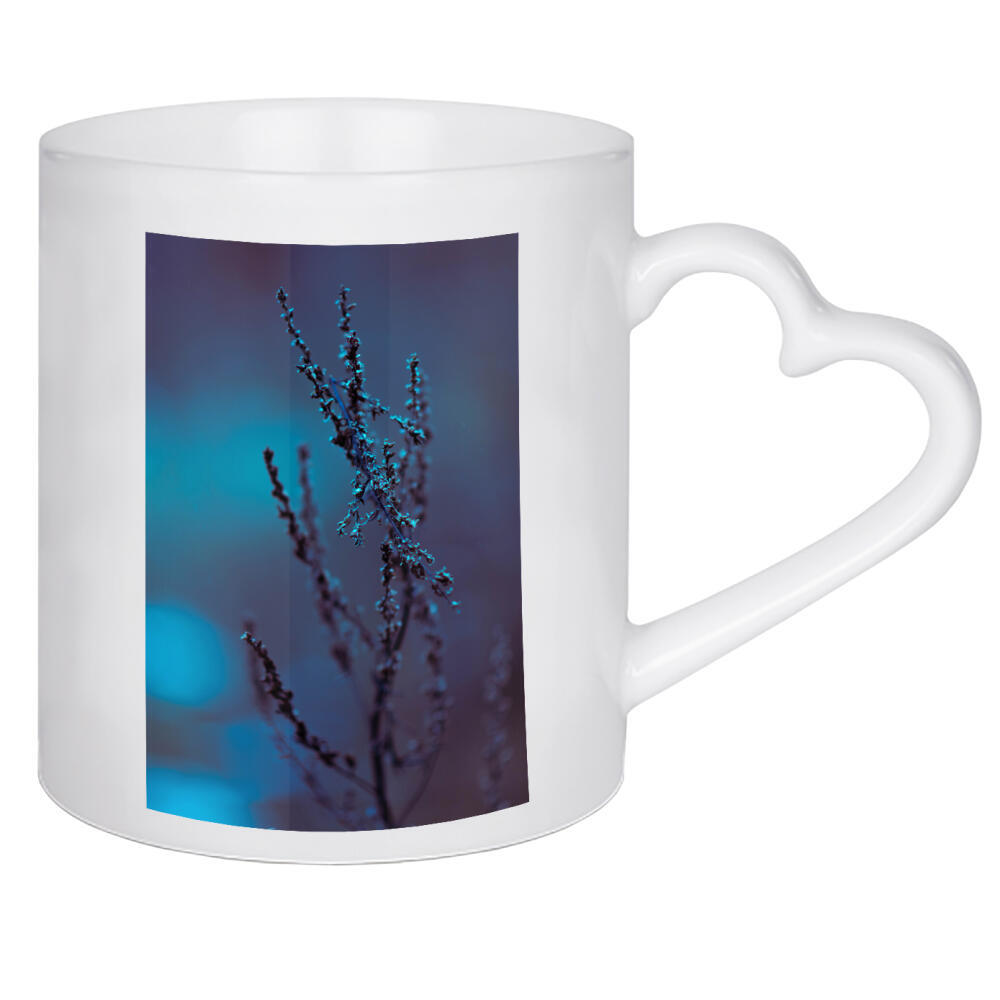 Herztasse "Bokeh Pflanze" artboxONE - Natur