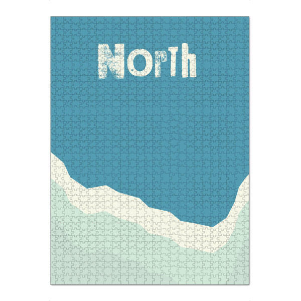 Puzzle Ravensburger "North" artboxONE - Typografie,Reise