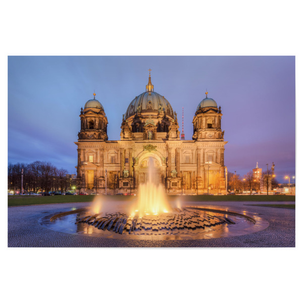 Poster "Berliner Dom 4" artboxONE - Städte / Berlin - Berliner dom,Springbrunnen