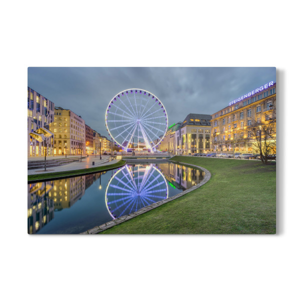 Galerie-Print "Düsseldorf Corneliusplatz am Abend" 30x20 cm artboxONE
