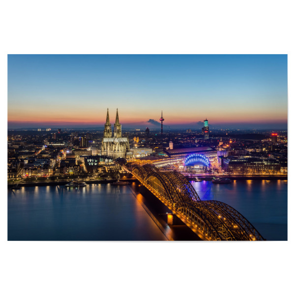 Poster "Blick auf Köln" artboxONE - Städte / Köln - Kölnpanorama,Köln,Cologne