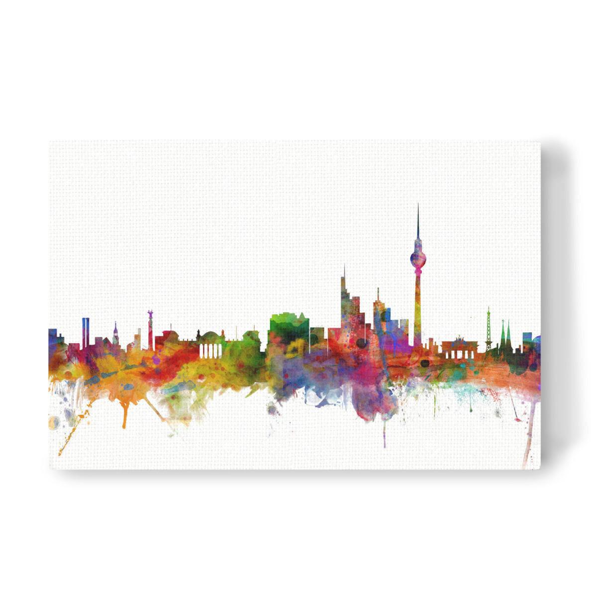 Berlin Germany Watercolor als Leinwand bei artboxONE kaufen