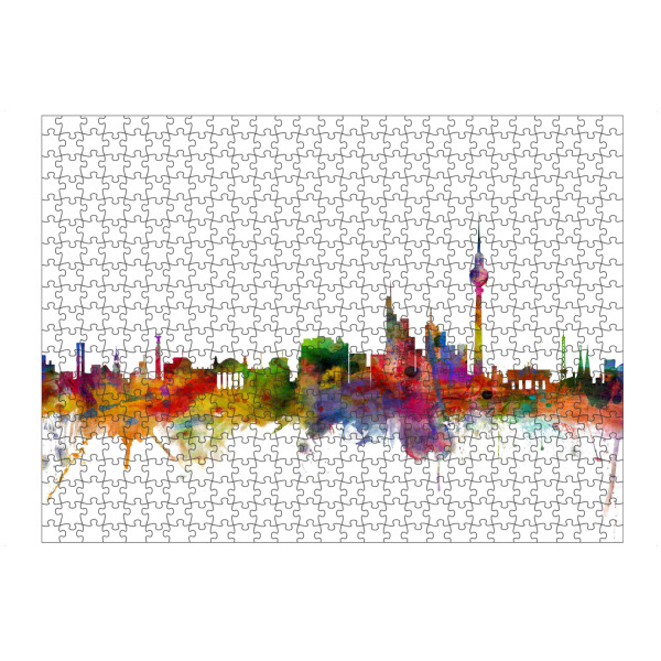 artboxONE Puzzle "Berlin Germany Watercolor" artboxONE - Städte,Reise - Berlin,Germany,Skyline,Wasserfarbe,Deutschland,Stadt,City - Bild berlin
