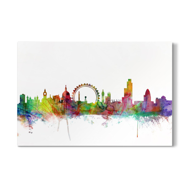 Galerie-Print "London England Watercolor" 30x20 cm artboxONE