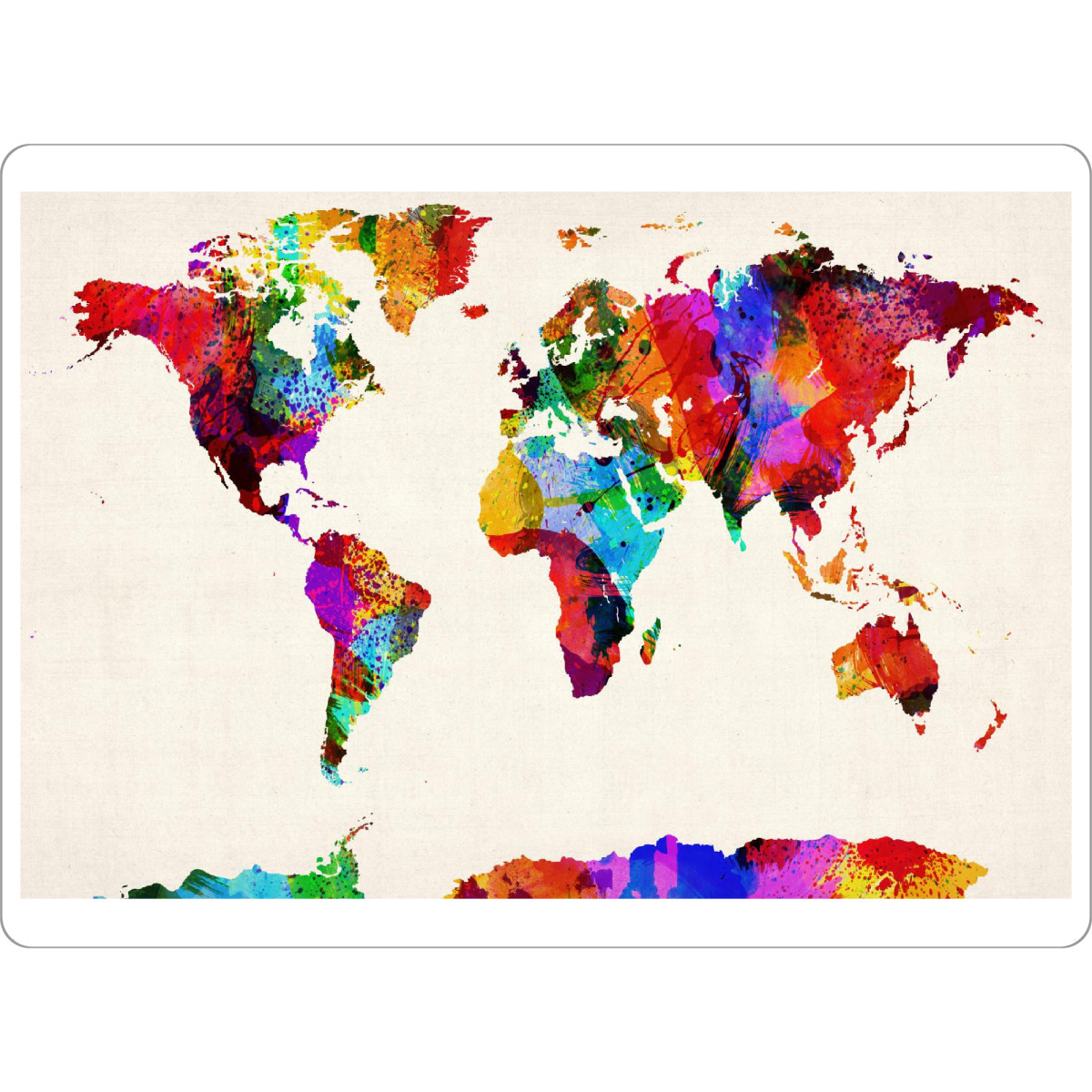 Tischset "World Map Abstract Painting I" artboxONE - Reise,Reise / Länder