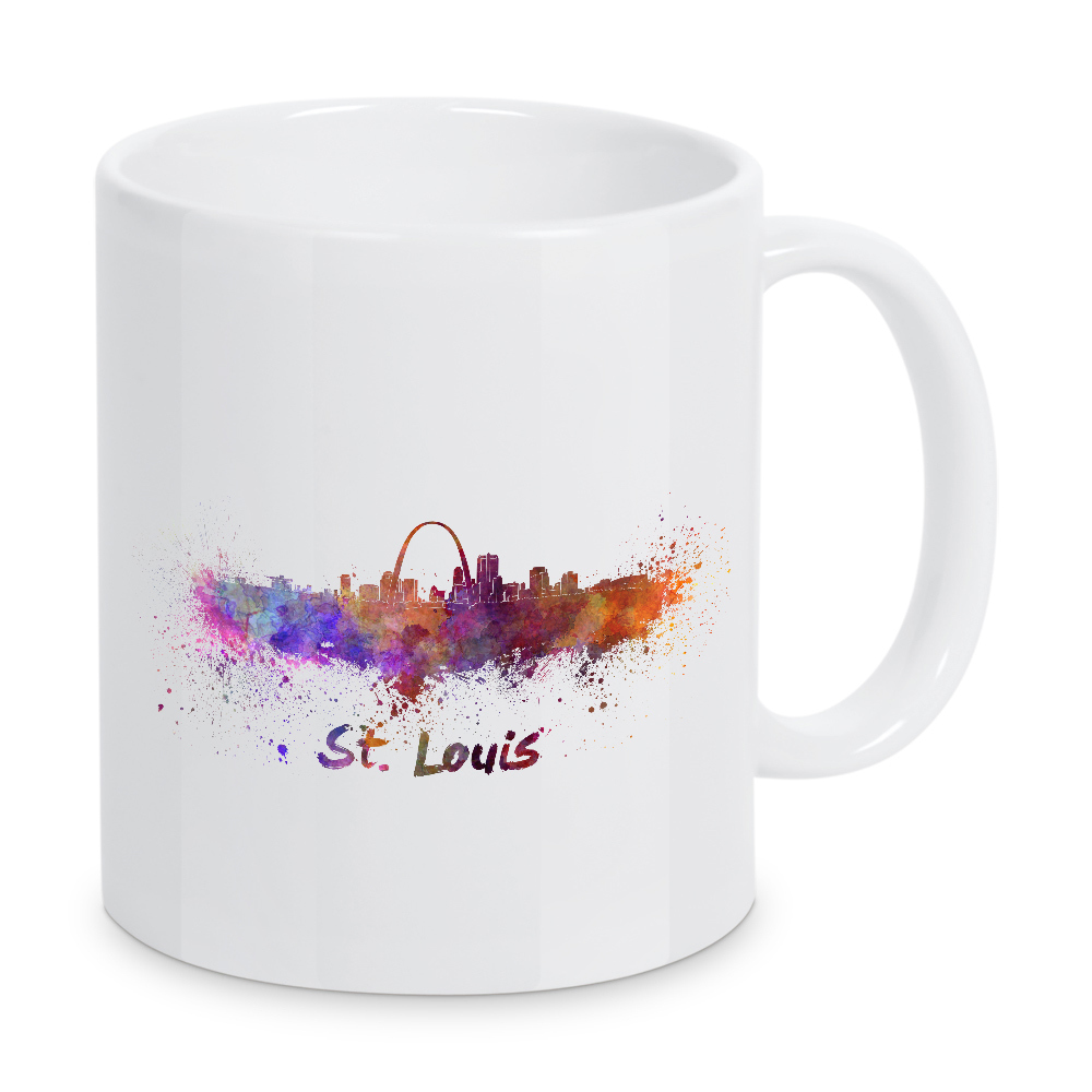 Tasse "Skyline von ST LOUIS in Aquarell-x" artboxONE - Städte,Abstrakt,Architektur